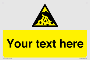 Custom Warning: Debris flow zone